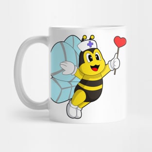 Bee Nurse Heart Mug